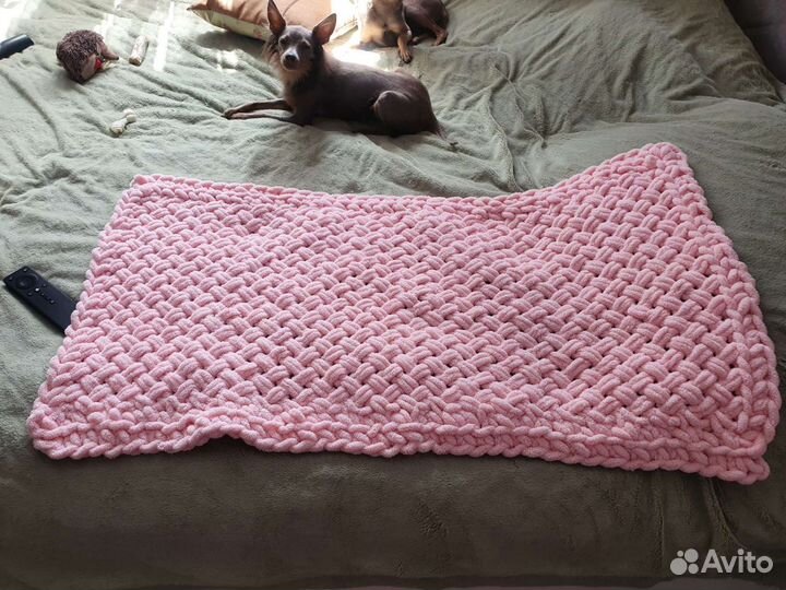 Детский вязаный плед