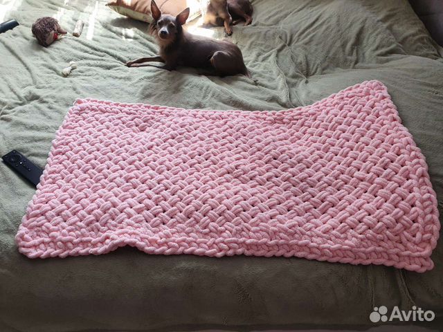 Детский вязаный плед