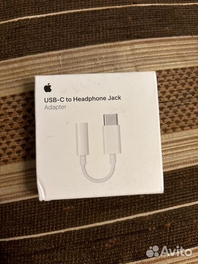 Адаптер Apple USB-C to Heaphone Jack Adapter