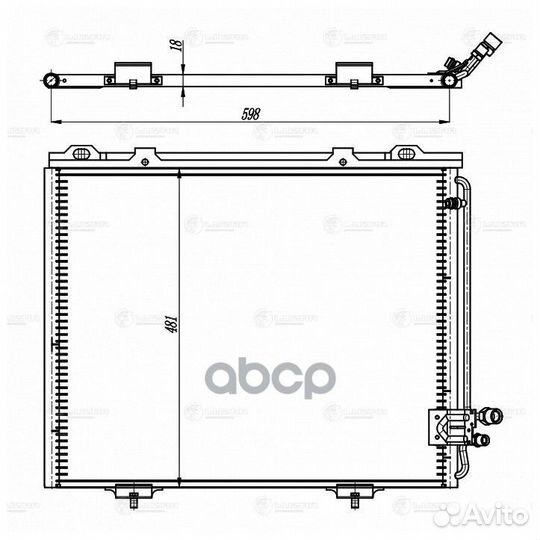 Радиатор кондиционера для а/м Mercedes-Benz E