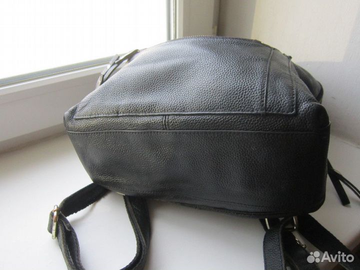 Сумка рюкзак натуральная кожа унисекс
