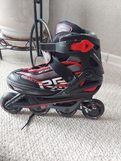 Роликовые коньки раздвижные размер 36-41