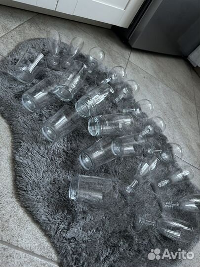 Стаканы, фужеры, рюмки