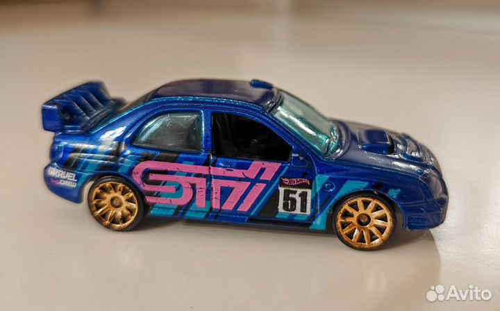 Hot Wheels Subaru Impreza распак из набора 2018