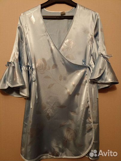 Халат женский шелковый