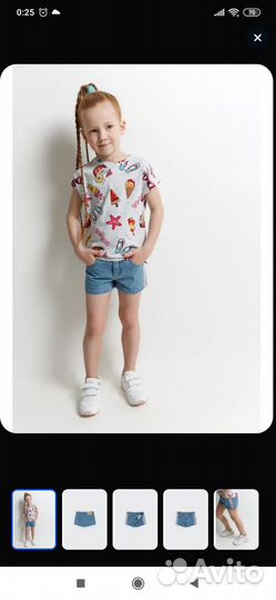 Шорты джинсовые 98 для девочки