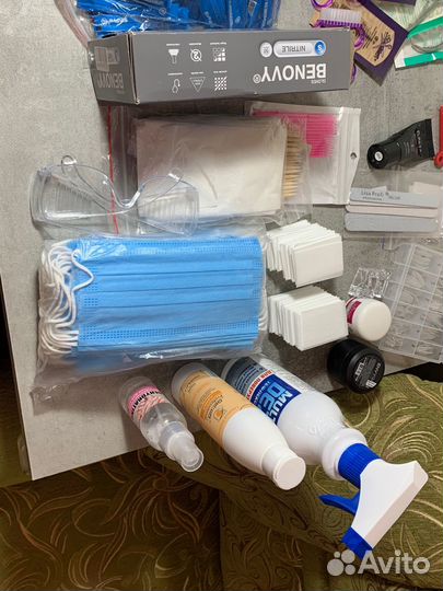 Все для маникюра гели,лампа,сухожар, перчатки