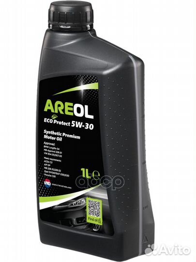 Масло моторное синт. areol ECO Protect 5W-30 (1