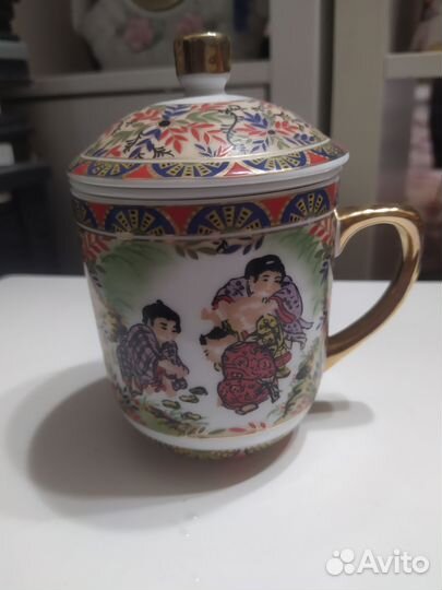 Кружка керамическая с ситечком