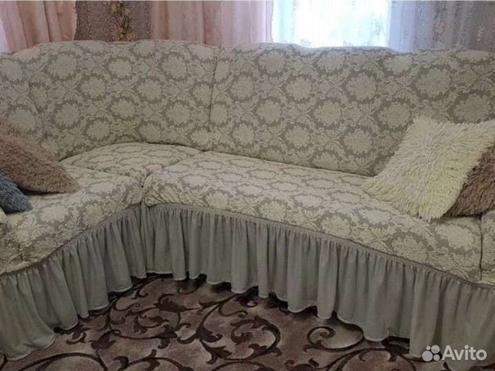 Чехлы на угловой диван и кресло
