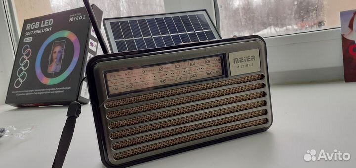 Радио Maier с Солнечной панелью Всеволновый