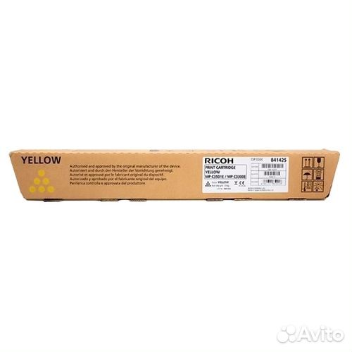 Тонер Ricoh Aficio MPC3501E/MPC3300E, Yellow, ресу