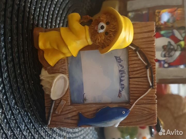 Фото рамки Мишка рыбак