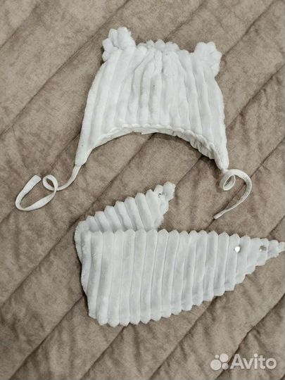 Шапочка со снудом для малыша