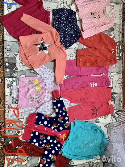 Одежда,пеленки на девочку 0-4 года (80-110 рост)