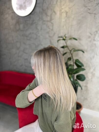 Окрашивание AirTouch / колорист блонд / парикмахер