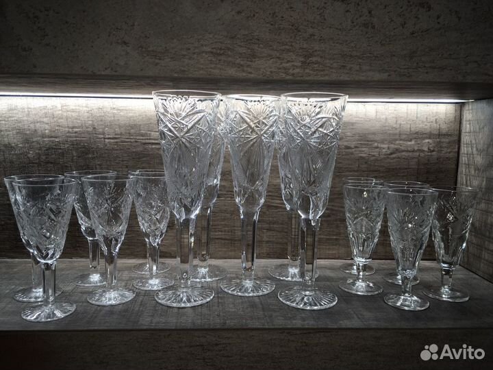 Хрустальные рюмки СССР