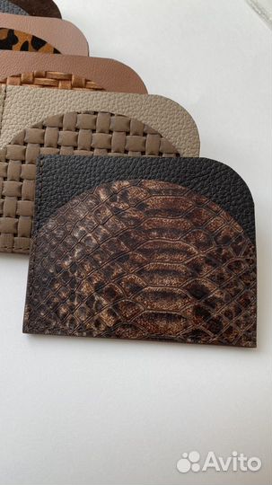 Картхолдер из натуральной кожи ручная работа