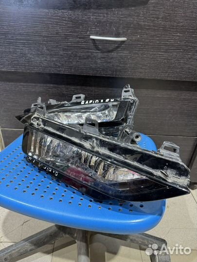 Противотуманные фары лев+прав Skoda Rapid 2