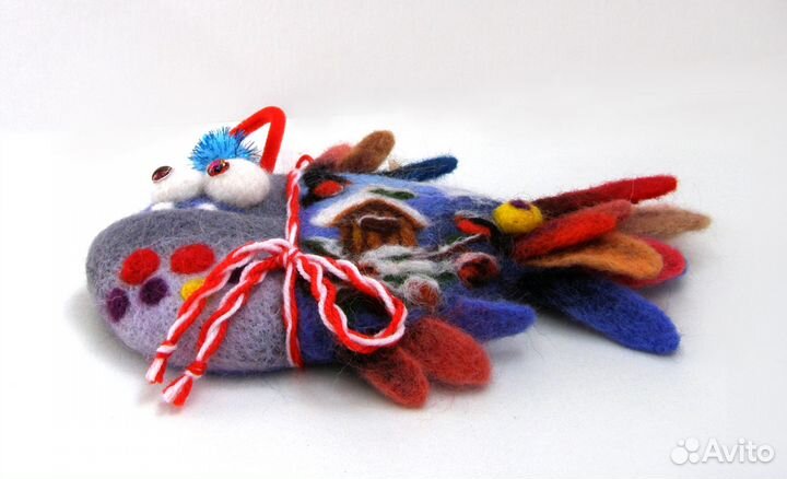 Валяная игрушка рыбка