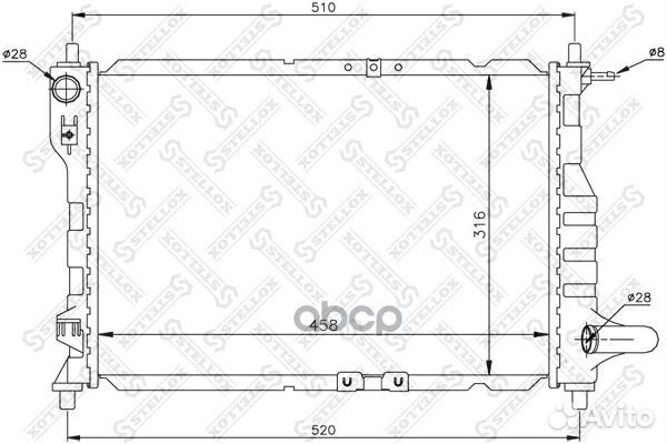 10-25435-SX радиатор системы охлаждения Chevro