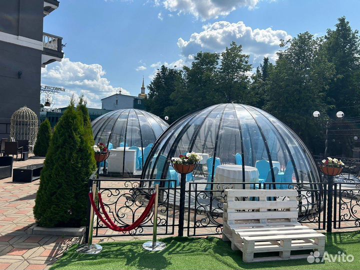 Глэмпинг / Купольная беседка / Купол для бассейна