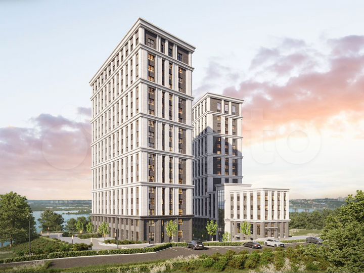 2-к. квартира, 53,5 м², 13/22 эт.