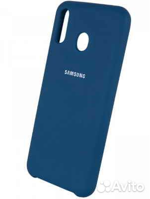 Чехол Silicone Cover Samsung A20 и А30 синий