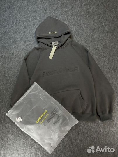 Essentials толстовка серая