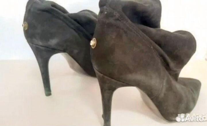 Ботильоны натуральная замша 37 черные