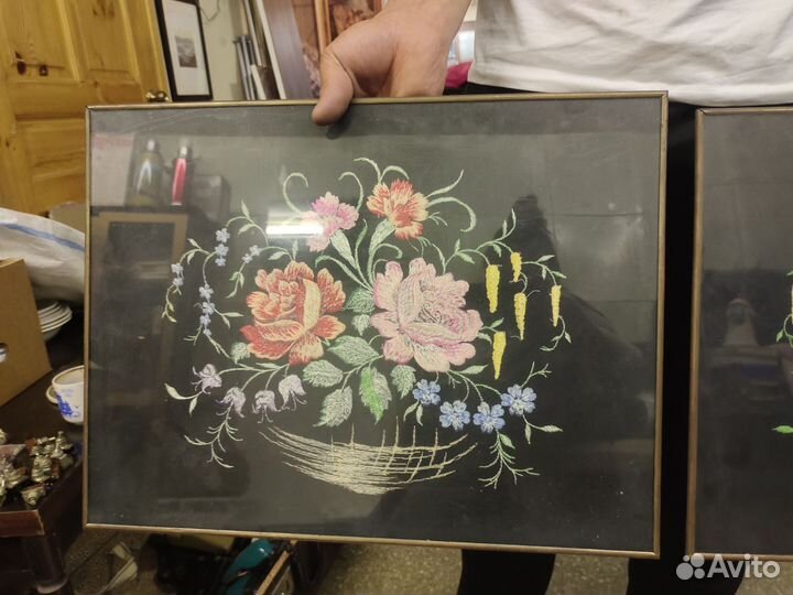 Вышивка гладью СССР и крестиком