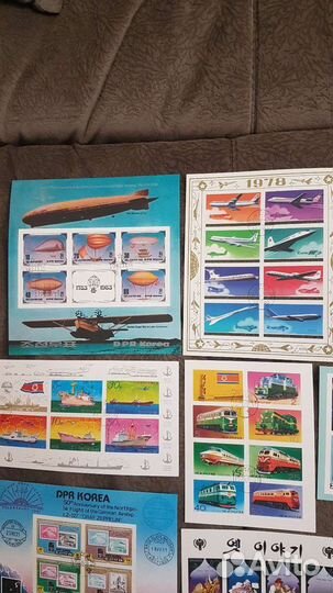 Блоки Трансорт Почтовые марки