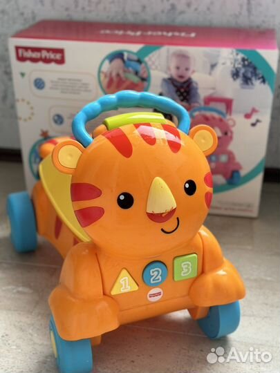 Развивающий автомобиль каталка Fisher Price Тигр