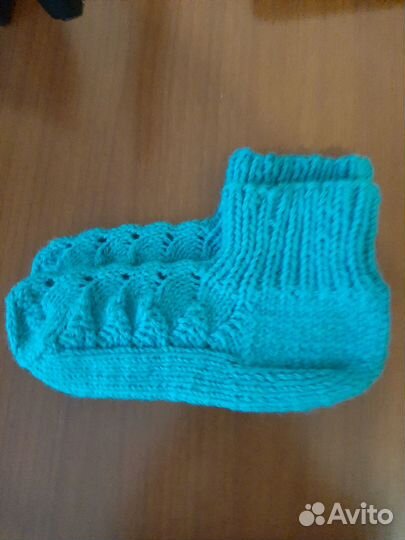 Новые вязаные шерстяные носки
