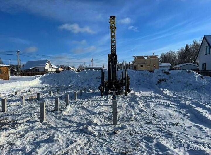 Фундамент жб сваи, свайный фундамент