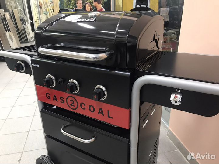 Газовый+угольный гриль char-broil GAS2coal hybrid