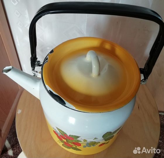 Чайник эмалированный СССР б/у
