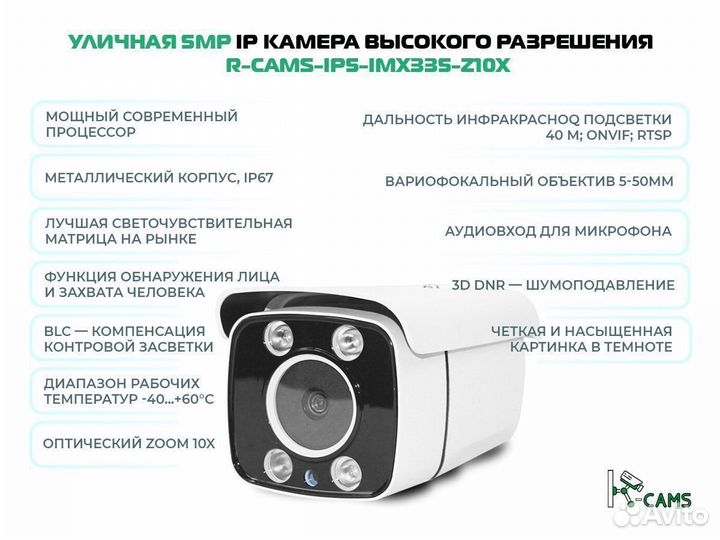 NEW Топ видеонаблюдение Вариофакальная Уличная 5MP