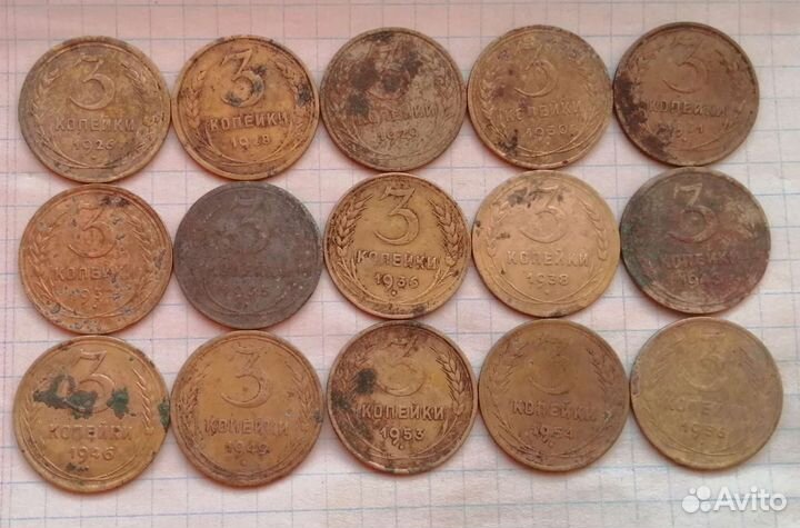 Лоты ранних советов без повторов