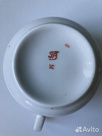 Чайный сервиз СССР пролетарий фарфор