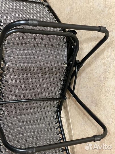 Кресло шезлонг складное новое