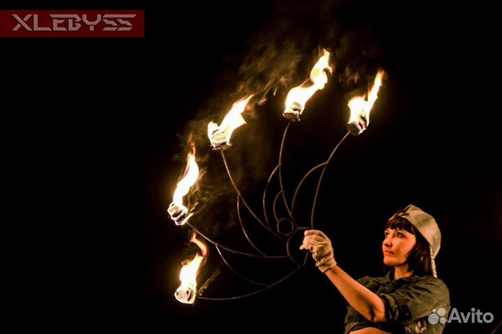 Веер огненный (два веера)