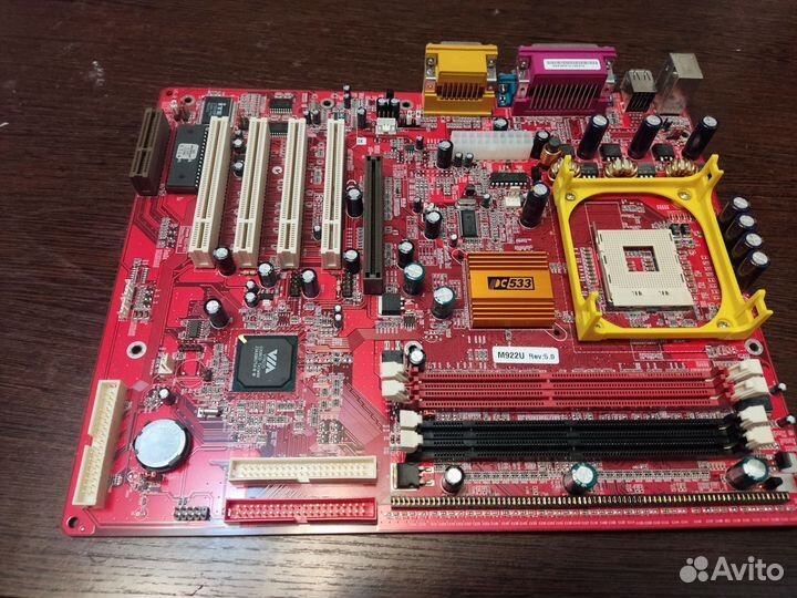 Редкая плата pcchips M922U REV 5.0 lga 478 рабочая