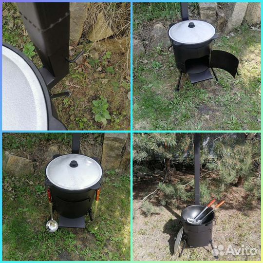 Казан 12л с печью 3мм