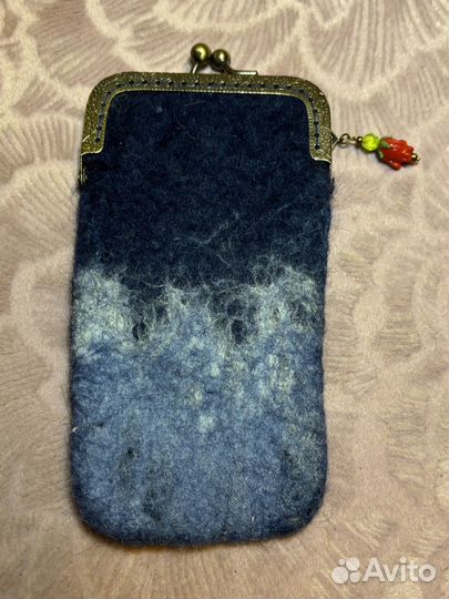 Чехол для очков валяный