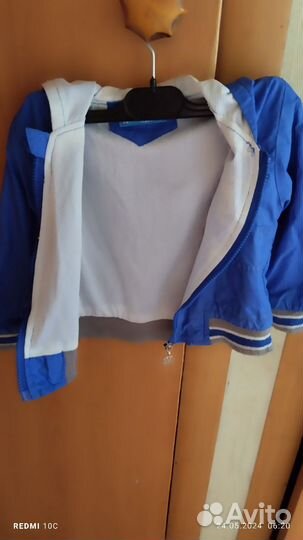 Ветровка детская тонкая 74 80