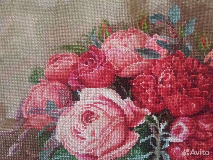 Картина вышитая крестиком ручная работа