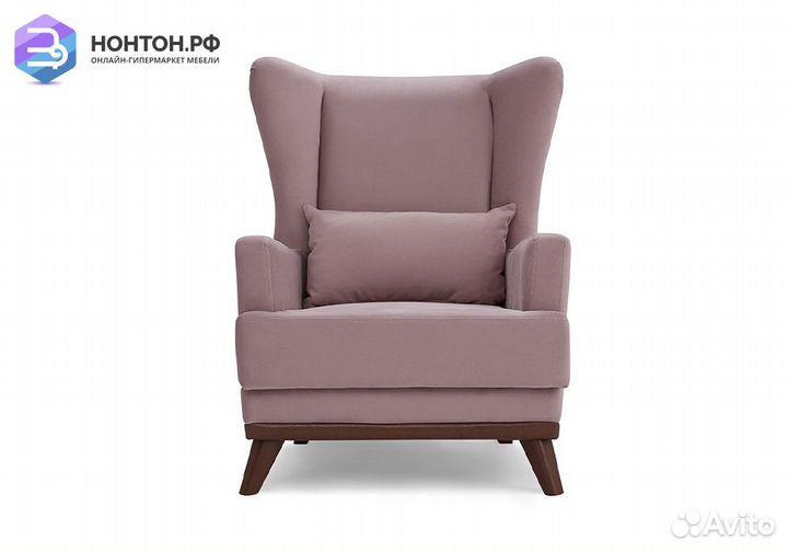 Кресло Людвиг бледно-розовое