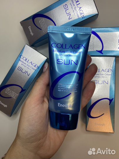 Солнцезащитный крем Colllagen moisture sun cream