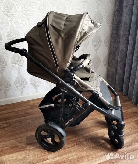 Удобная прогулочная коляска britax smile 2, хаки